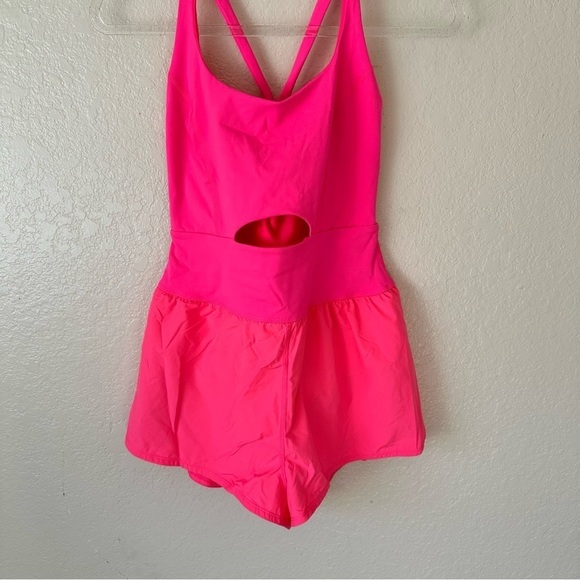 New Free People hot pink righteous runsie - Picture 4 of 11